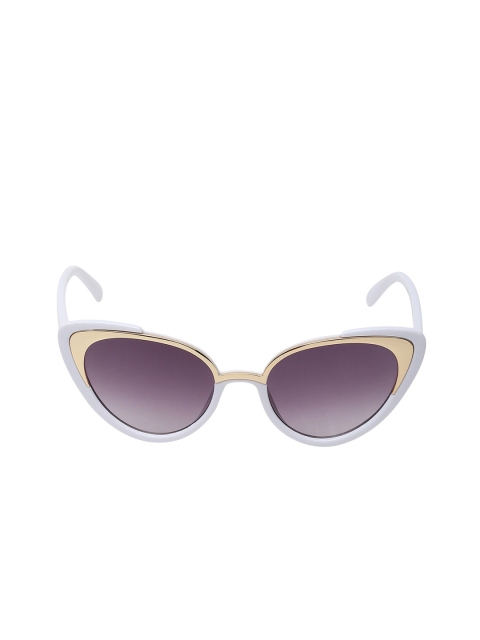 

Olvin Unisex Kids Grey Lens & White Cateye Sunglasses with UV Protected Lens
