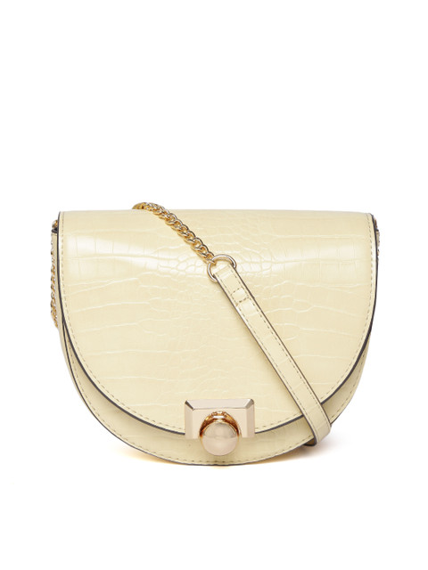 mango black croc textured sling bolsa