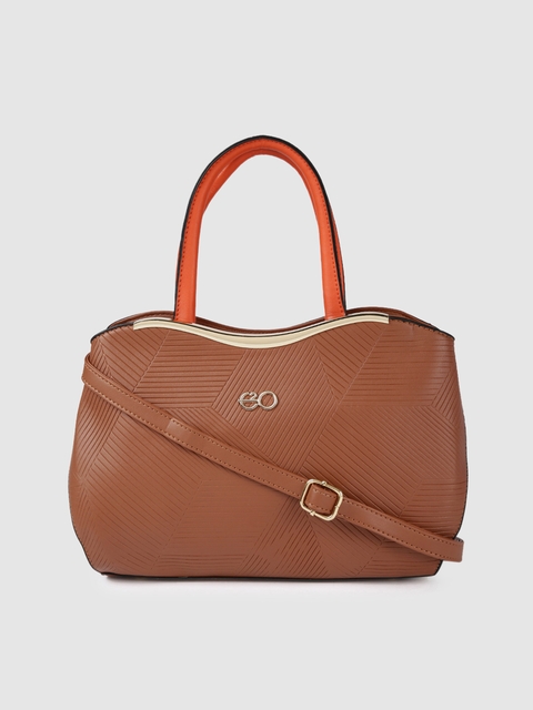 E2O Brown Solid Satchel