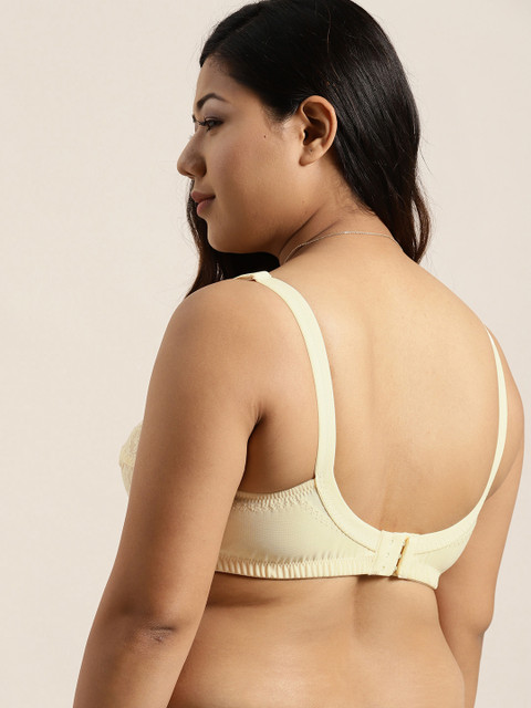 Sztori X fwd Plus Size Cream-Coloured Lace Non-Wired Non Padded Everyday Bra SZ-BRA-701A - Image 3