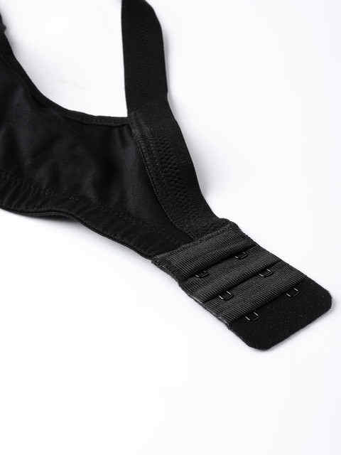 Sztori X fwd Plus Size Black Solid Non-Wired Non Padded Everyday Bra SZ-BRA-708A - Image 5