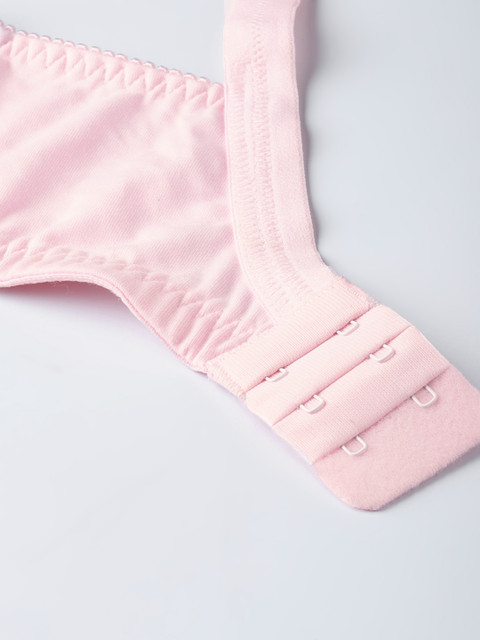 Sztori X fwd Plus Size Pink Lace Non-Wired Non Padded Everyday Bra SZ-BRA-704H - Image 5