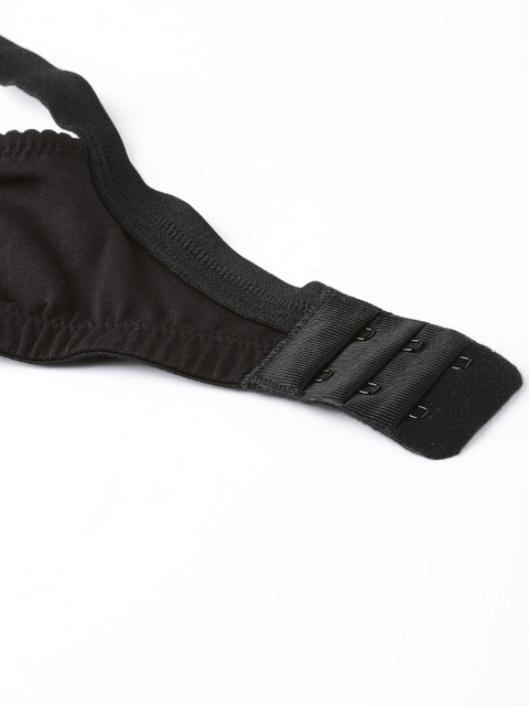 Sztori Plus Size Black Solid Non-Wired Non Padded Everyday Bra SZ-BRA-715A - Image 5