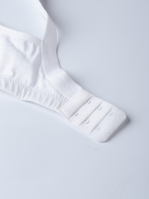 Sztori X fwd Plus Size White Solid Non-Wired Non Padded Everyday Bra SZ-BRA-708C - Image 5