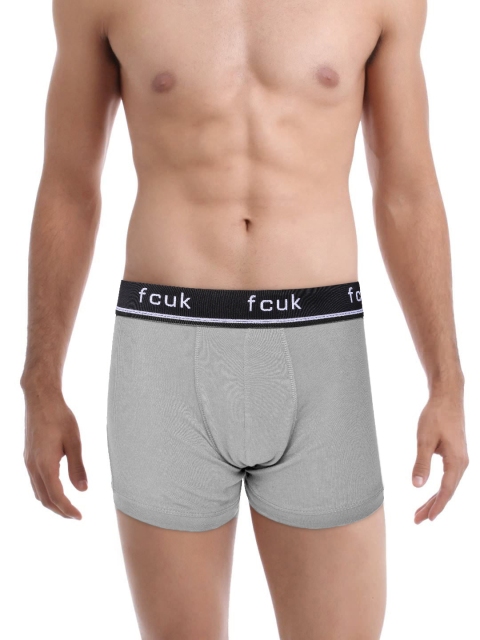 Underwear Grey Melange Comfort Trunks TGEBR