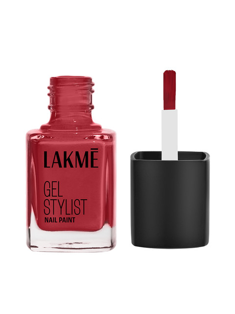 Lakme Absolute Gel Stylist Nail Color With High Gloss Finish 12ml - Scarlet Red
