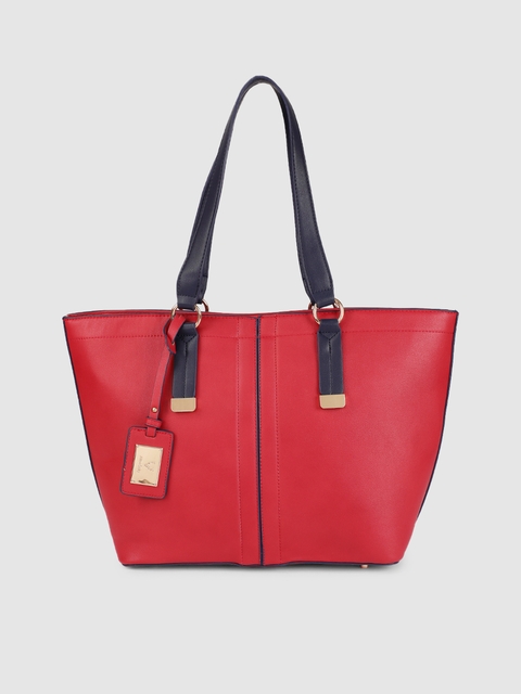 Allen Solly Red Solid Shoulder Bag