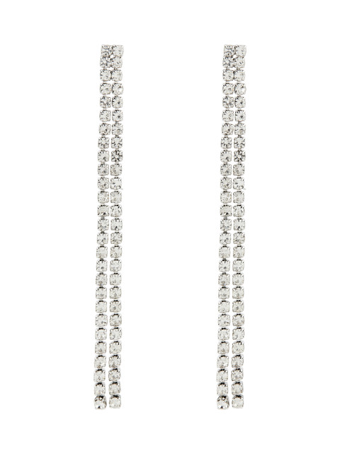 Accessorize London Women Crystal Cupchain Slinky Drop Earring - Image 2