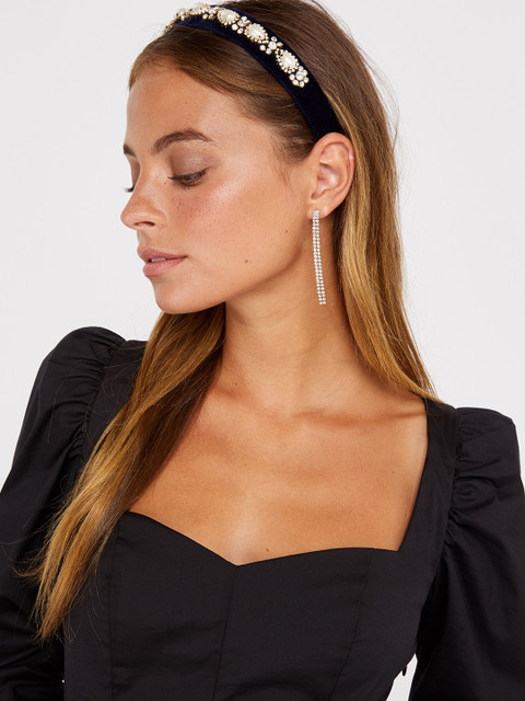 Accessorize London Women Crystal Cupchain Slinky Drop Earring - Image 4