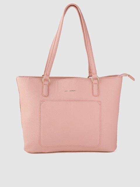 Lino Perros Pink Solid Shoulder Bag