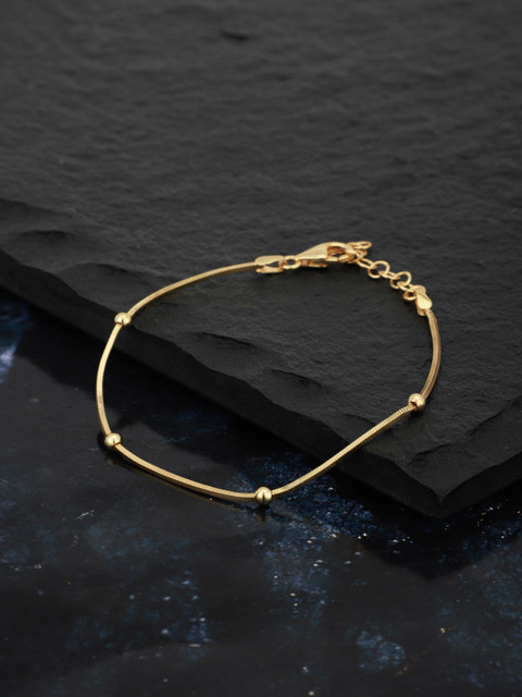Carlton London 18k Gold Plated Wrapround Bracelet