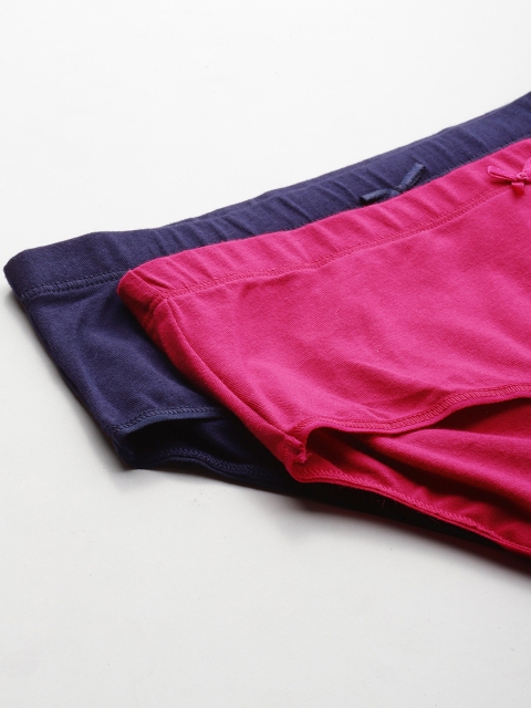 Van Heusen Women Assorted Pack of 2 Solid Anti Bacterial Full Coverage Hipster Panty - Image 5