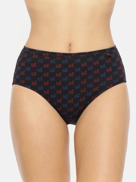 Van Heusen Women Assorted Print Pack of 3 Printed Anti-Bacterial No Marks Waistband Briefs - Image 3