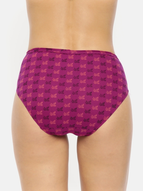 Van Heusen Women Assorted Print Pack of 3 Printed Anti-Bacterial No Marks Waistband Briefs - Image 4