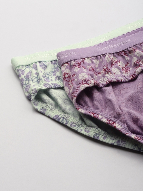 Van Heusen Assorted Pack of 2 Allover Print Anti Bacterial 4 Way Stretch Bikini Briefs - Image 5