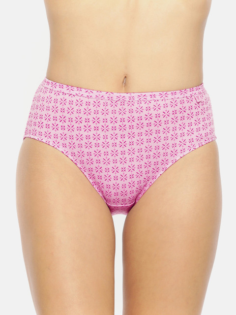 Van Heusen Women Pack of 3 Allover Print Anti Bacterial No Marks Waistband Hipster Panty - Image 3