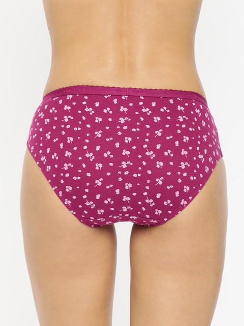 Van Heusen Women Pack of 2 Allover Print Anti Bacterial No Marks Waistband Hipster Panty - Image 4