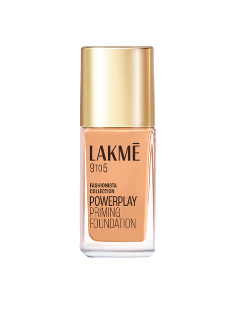 Lakme 9to5 Powerplay Priming Foundation, Built in Primer, SPF 20, Warm Natural, 25 ml