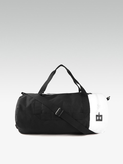UNDER ARMOUR Unisex Black & White Colourblocked Sportstyle Duffel Bag