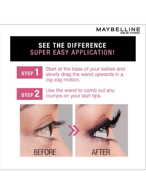 Maybelline New York Hypercurl Washable Mascara 9.2 ml - Black - Image 3