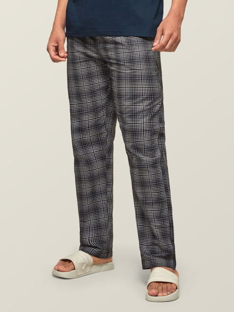 XYXX Men Super Combed Cotton Checkmate Lounge Pants XYPYJM15