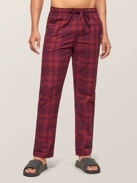 XYXX Men Super Combed Cotton Checkmate Lounge Pants XYPYJM16