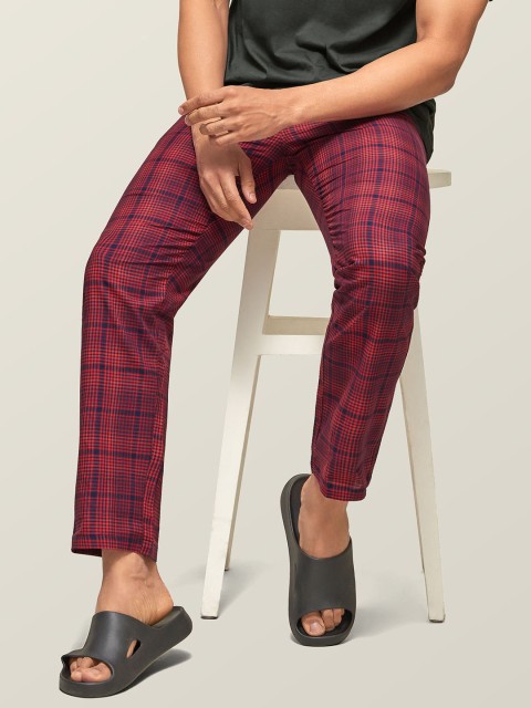 XYXX Men Super Combed Cotton Checkmate Lounge Pants XYPYJM16 - Image 6