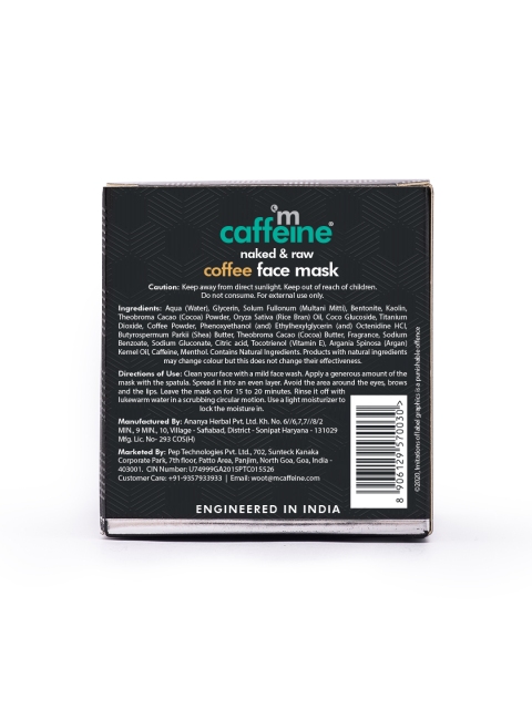 MCaffeine Tan Removal Coffee Face Mask-Cleanses Pores & Controls Excess Oil 100g - Image 8