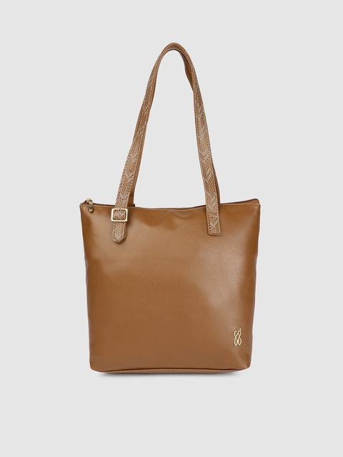 Baggit Tan Brown Solid Shoulder Bag