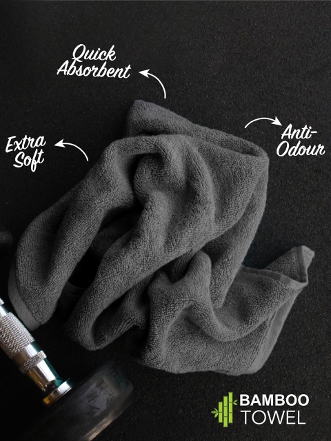 Heelium Unisex Pack of 2 Bamboo Super Soft & Quick Drying Home & Gym Hand Towel - Image 5