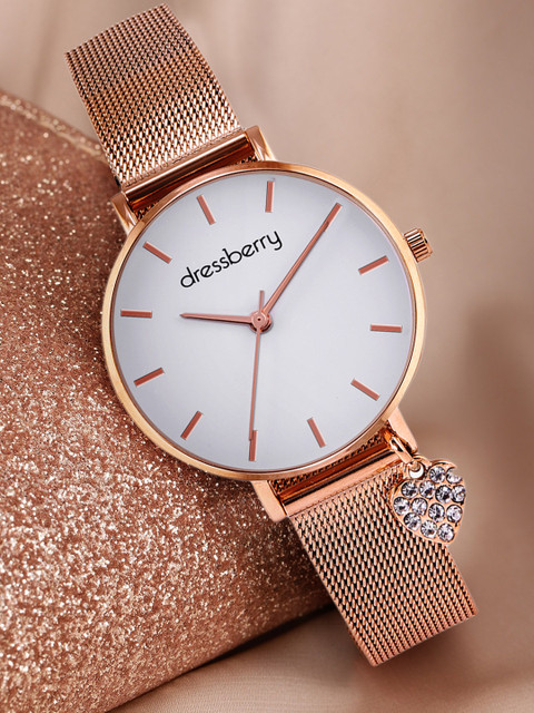 DressBerry Women White Analogue Watch MFB-PN-PF-DK2691B