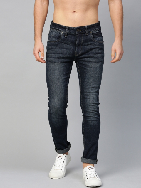 Roadster Men Navy Blue Skinny Fit Mid-Rise Clean Look Stretchable Jeans