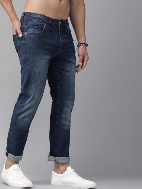 Roadster Men Blue Slim Tapered Fit Mid-Rise Clean Look Stretchable Jeans