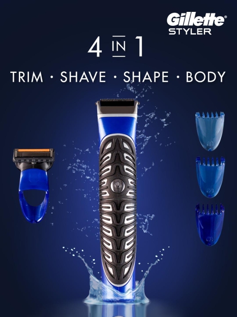 Gillette Fusion Proglide 4-in-1 Styler for Shaving, Beard-Shaping & Body Hair Trimming - Image 4
