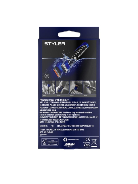 Gillette Fusion Proglide 4-in-1 Styler for Shaving, Beard-Shaping & Body Hair Trimming - Image 3