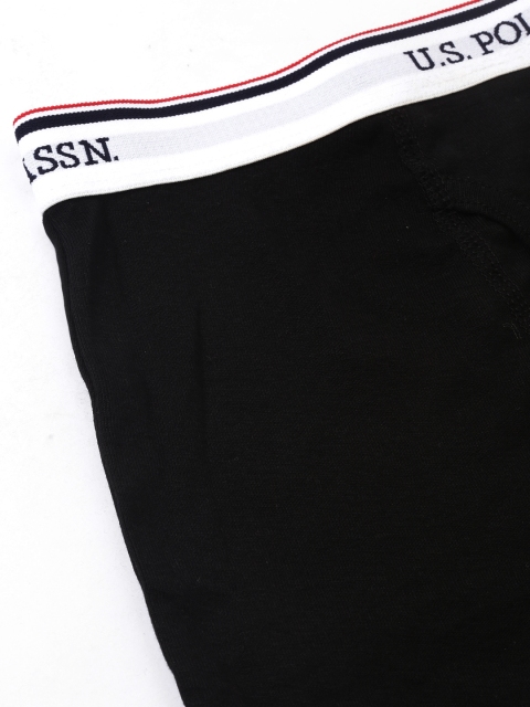 U.S. Polo Assn. Men Black Solid Trunks I667-002-P1 - Image 4