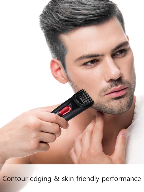 Agaro Men MT-7001 Beard Trimmer - Black - Image 4