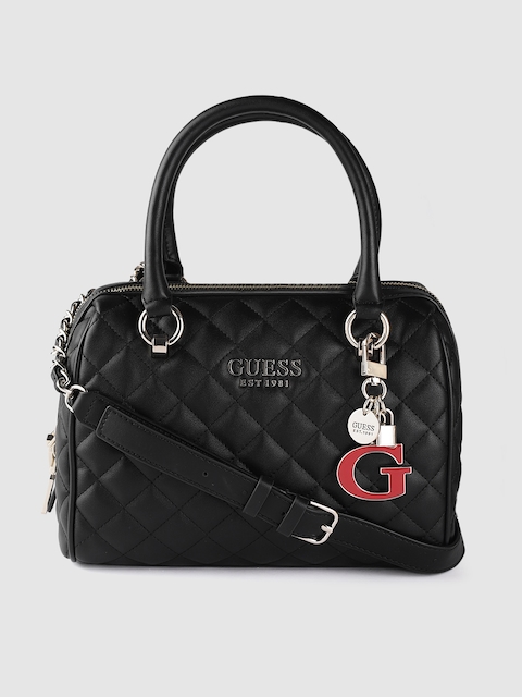 GUESS Blue Quilted Handheld Bag
