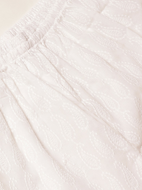 Vastraa Fusion Women Chikankari Embroidered Flared Palazzos - Image 5