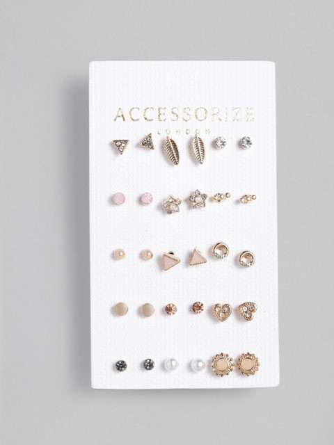 Accessorize London Women 15-Pack Quirky Studs