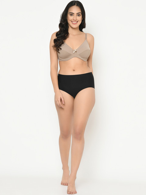 Curvy Love Plus Size Brown Solid Underwired Non Padded Everyday Bra CL-05 - Image 6