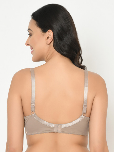 Curvy Love Plus Size Brown Solid Underwired Non Padded Everyday Bra CL-05 - Image 4