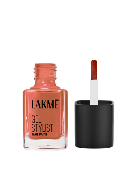 Lakme Absolute Gel Stylist Nail Color With High Gloss Finish 12ml - Saddle