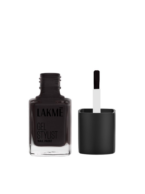 Lakme Absolute Gel Stylist Nail Color With High Gloss Finish 12ml - Carbon