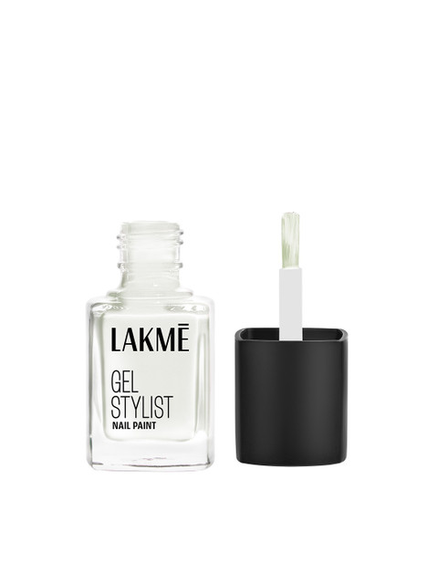 Lakme Absolute Gel Stylist Nail Color With High Gloss Finish 12ml - Snowball