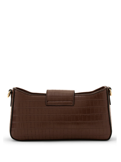 MIRAGGIO Isabella Brown Shoulder Bag with Detachable Sling - Image 5