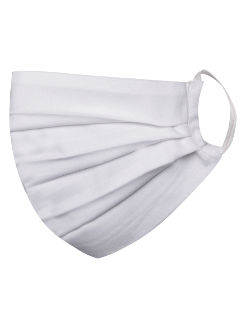 VASTRAMAY Unisex Set of 3 Reusable 2-Ply Pleated Protective Outdoor Cloth Face Masks - Image 5