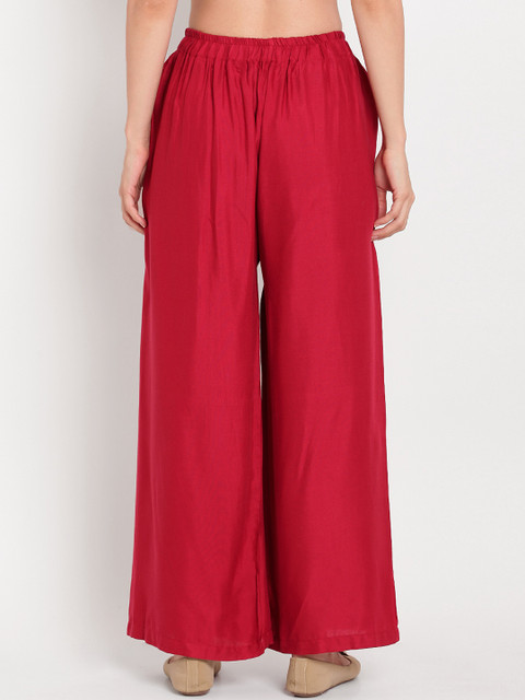 TAG 7 Women Pack Of 2 Solid Flared Palazzos - Image 4