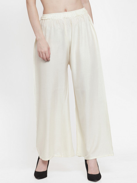 TAG 7 Women Pack Of 7 Solid Flared Palazzos - Image 2