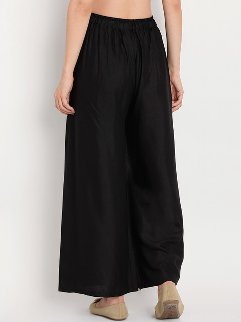 TAG 7 Women Pack Of 7 Solid Flared Palazzos - Image 4